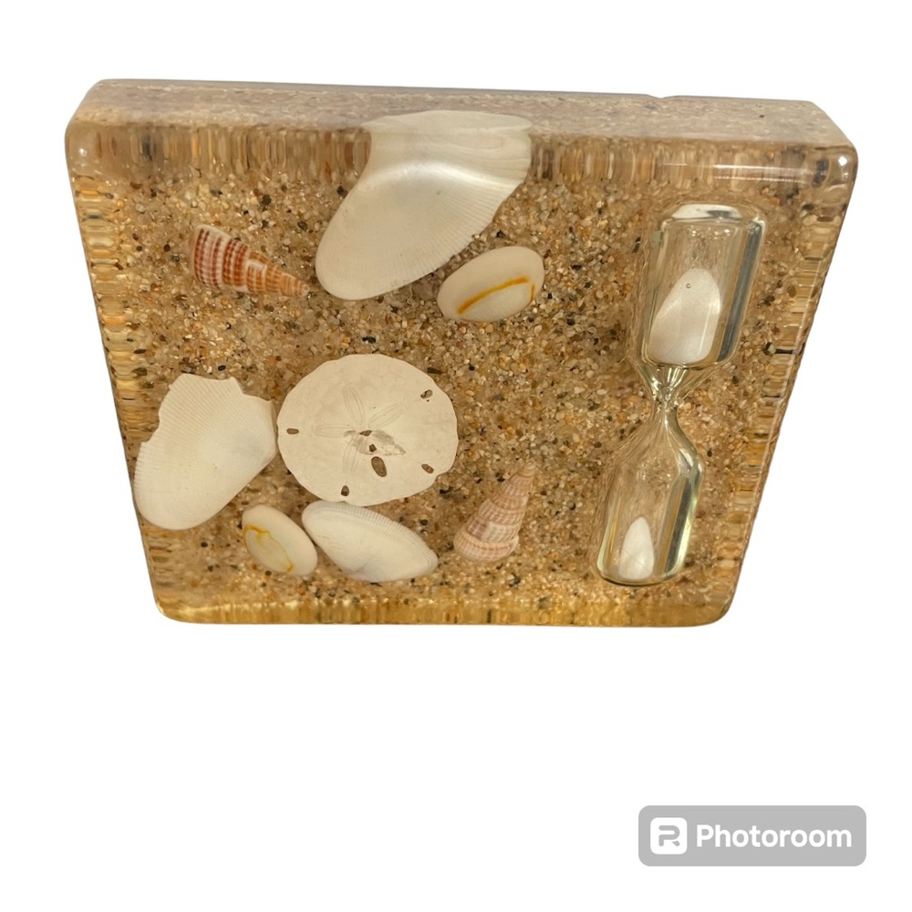 Vintage Sea Shell Kitchen Minute Timer Sand Dollar Sand